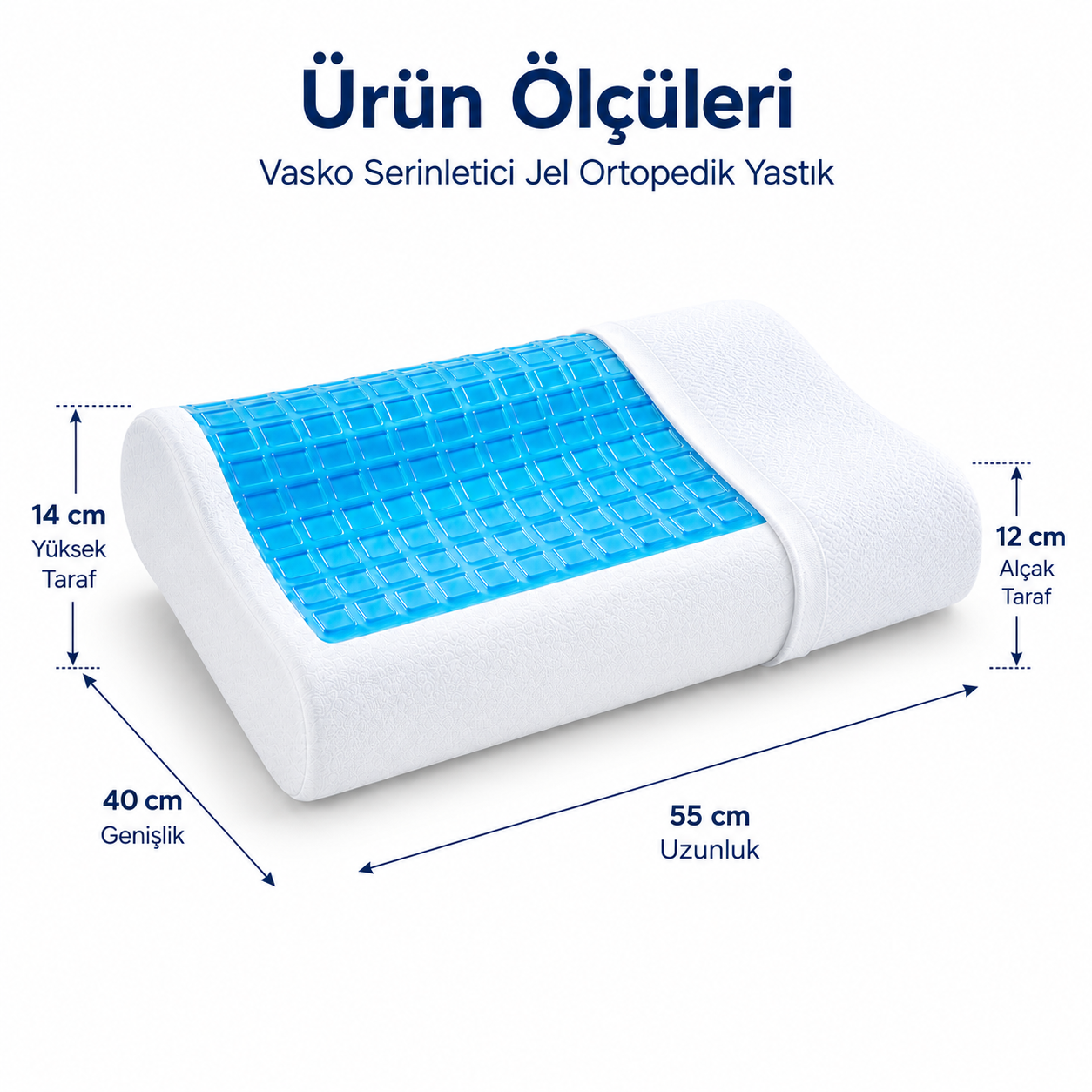 Vasko Serinletici Jel Ortopedik Yastık