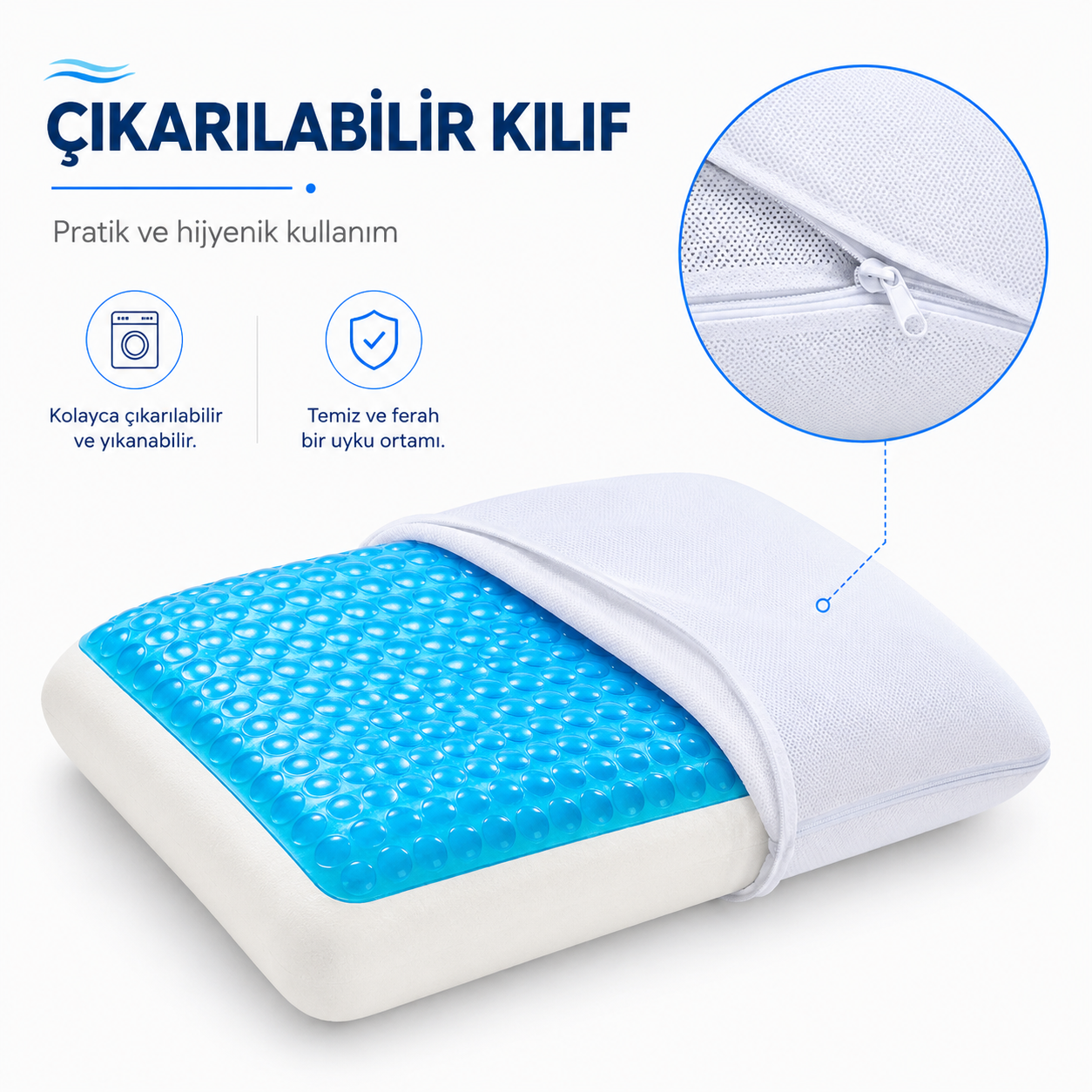 Vasko Serinletici Jel Ortopedik Yastık