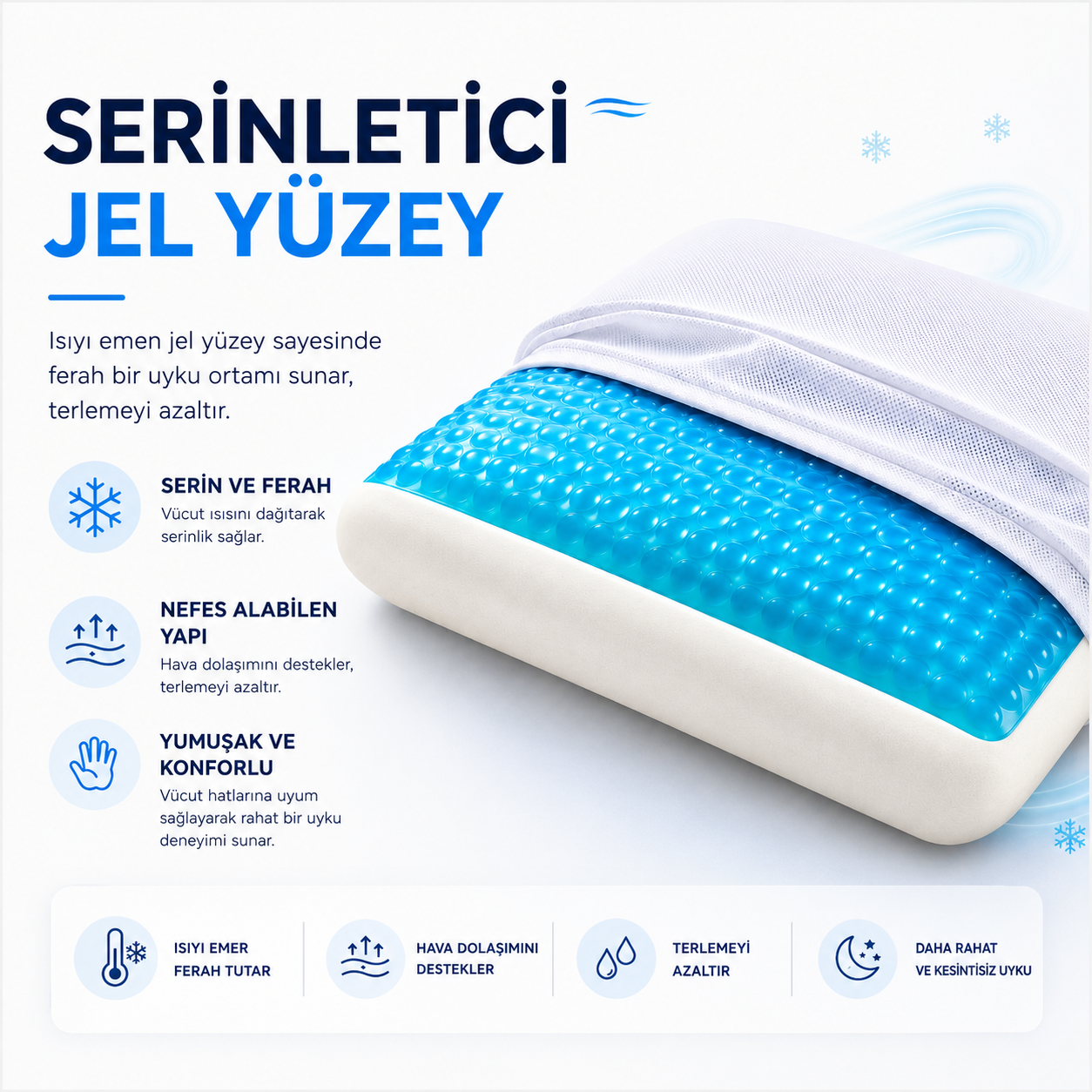 Vasko Serinletici Jel Ortopedik Yastık